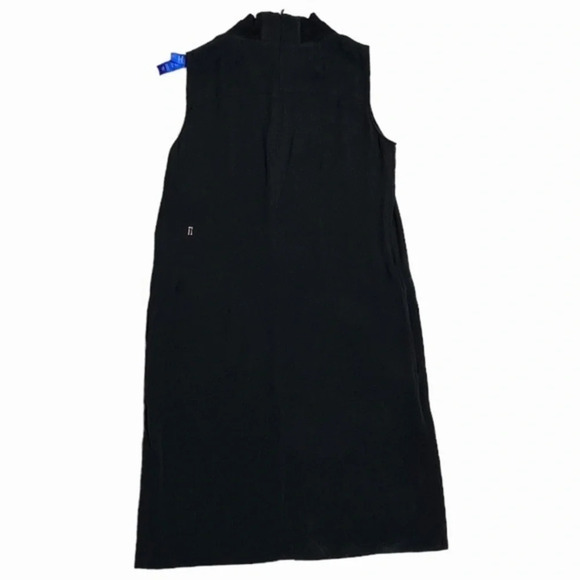 Kit and Ace women's size 0 black sleeveless mock neck silk blend Ryder dress - Picture 9 of 12